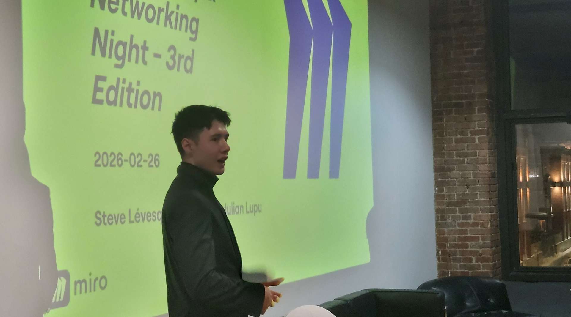 Steve Lévesque at Networking Night